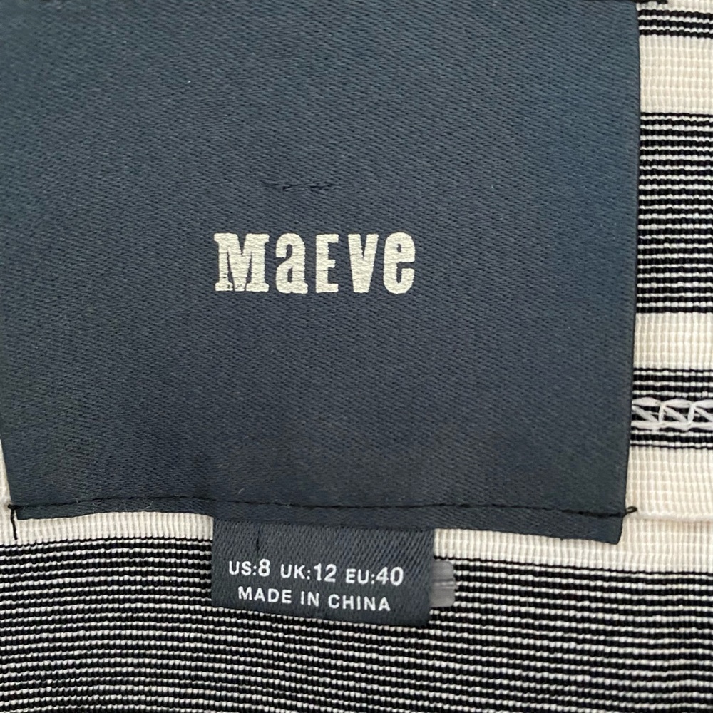 Maeve black and White sleeveless dress size 8 - Picture 5 of 6